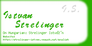 istvan strelinger business card